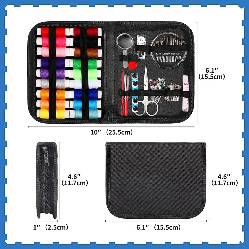 98 Pcs Household Sewing Kit, Multifunction Sewing Kits Bag, Hand Quilting Stitching Embroidery Thread Sewing Accessories, Travel Sewing Box Kit, Portable Emergency Repair Kit 98 Pcs Household Sewing Kit, Multifunction Sewing Kits Bag, Hand Quilting Stitching Embroidery Thread Sewing Accessories, Travel Sewing Box Kit, Portable Emergency Repair Kit